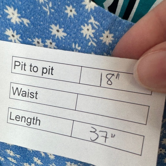 Oak+Fort Floral Mini Dress Blue - Picture 11 of 11